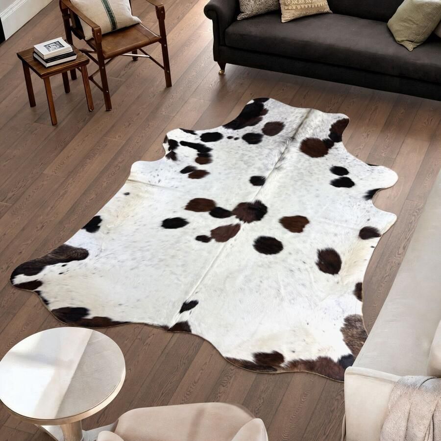 Koeienhuidvloerkleed.nl Koeienhuid Vloerkleed 247 cm x 215 cm Koeienkleed Koeienvel Dierenvel Dierenhuid Tapijt