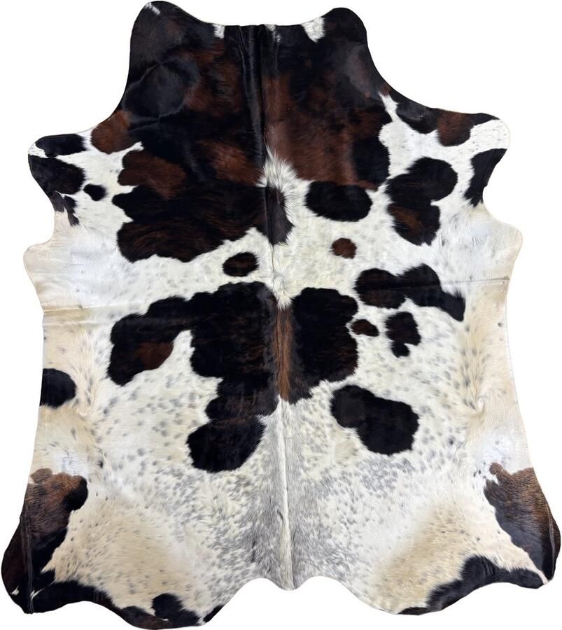 Koeienhuidvloerkleed.nl Koeienhuid Vloerkleed Beige 210 x 202 cm Koeienkleed Koeienvel Dierenvel Dierenhuid Koehuid Tapijt - Foto 2