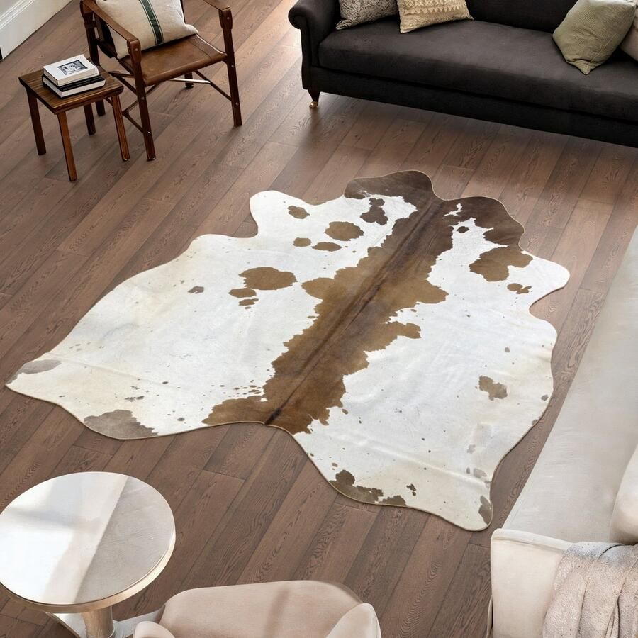 Koeienhuidvloerkleed.nl Koeienhuid Vloerkleed Wit 212 x 203 cm Koeienkleed Koeienvel Dierenvel Dierenhuid Koehuid Tapijt