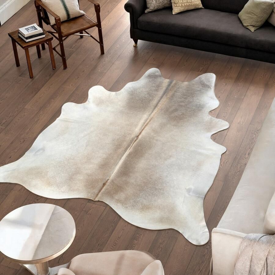 Koeienhuidvloerkleed.nl Koeienhuid Vloerkleed XL (Groot) Wit 239 x 210 cm Koeienkleed Koeienvel Dierenvel Dierenhuid Koehuid Tapijt