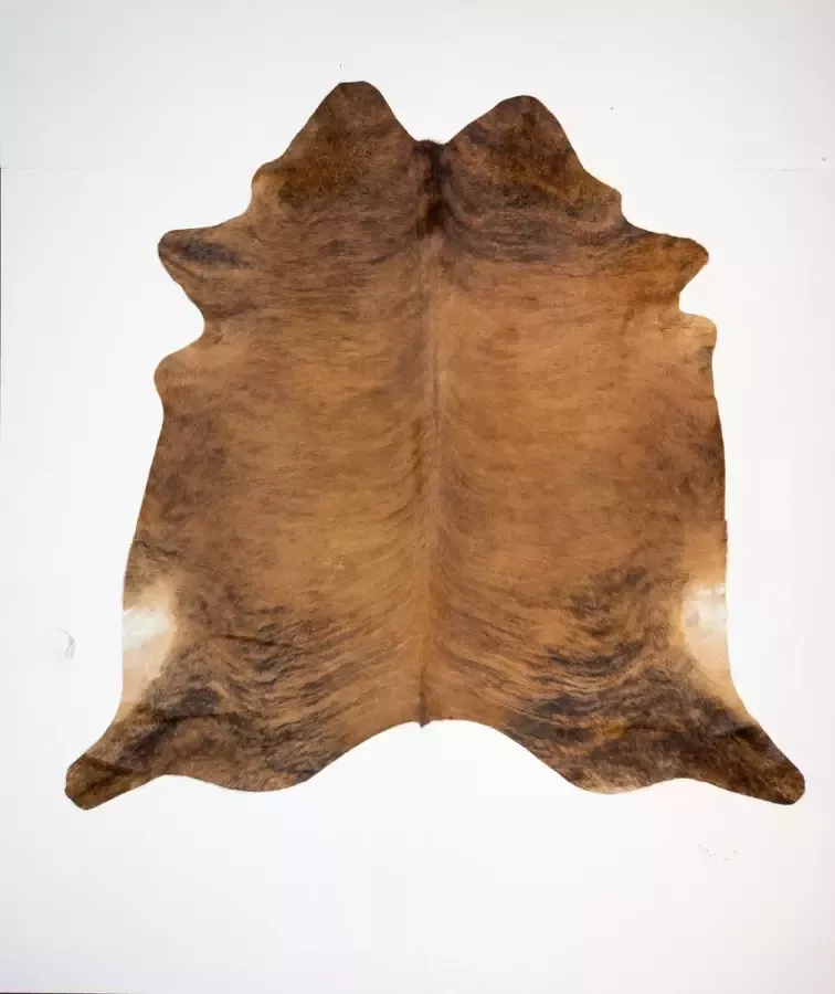 Koelap Koeienhuid Vloerkleed Bruin Brindle 220 x 215 cm 1004853