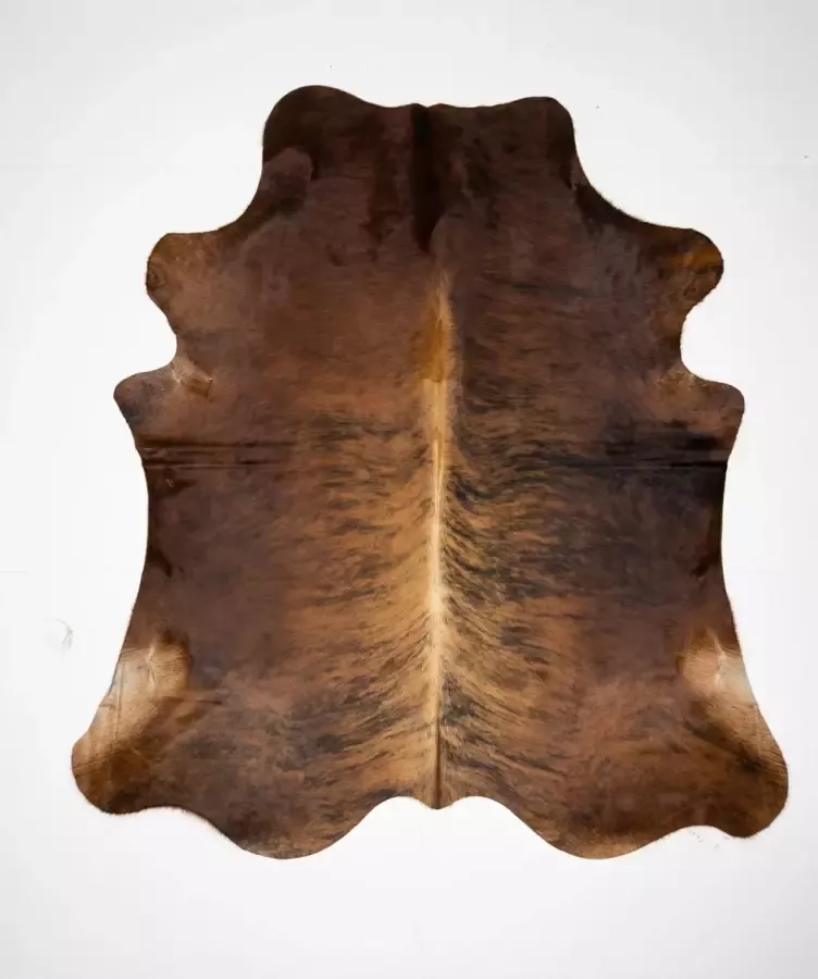 Koelap Koeienhuid Vloerkleed Bruin Brindle Langharig 220 x 230 cm 1005128