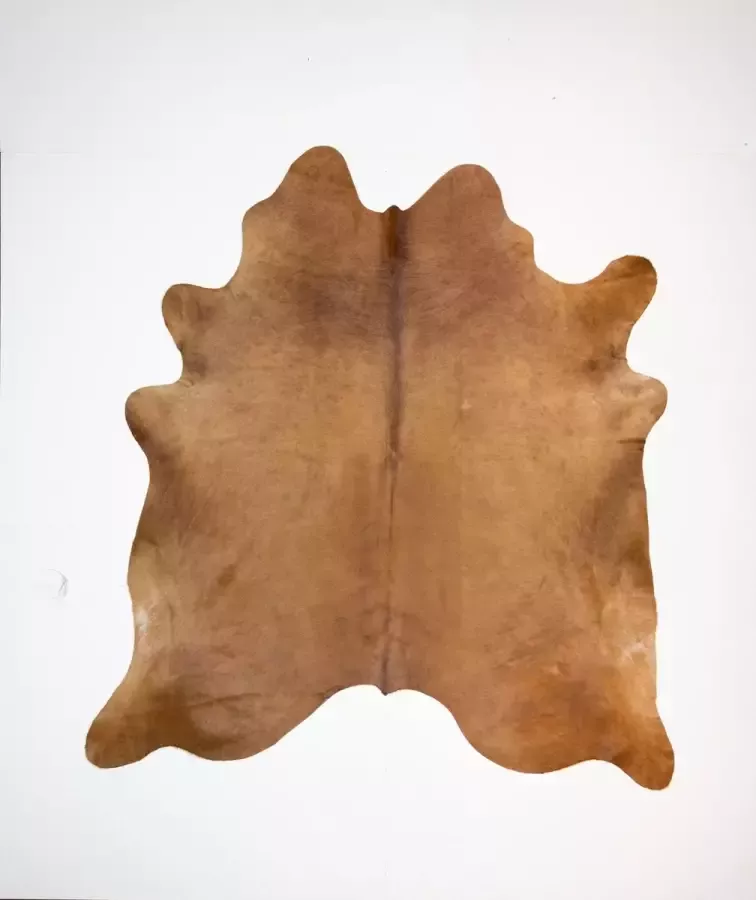 Koelap Koeienhuid Vloerkleed Bruin Egaal 195 x 210 cm 1004851