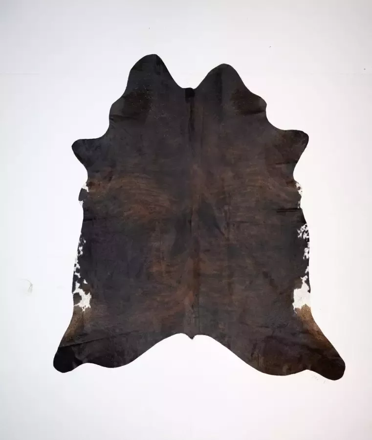 Koelap Koeienhuid Vloerkleed Bruin Egaal 195 x 220 cm 1004399