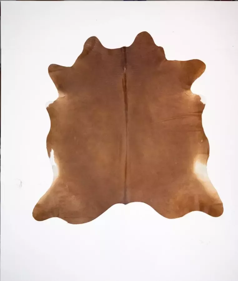 Koelap Koeienhuid Vloerkleed Bruin Egaal 200 x 200 cm 1005002