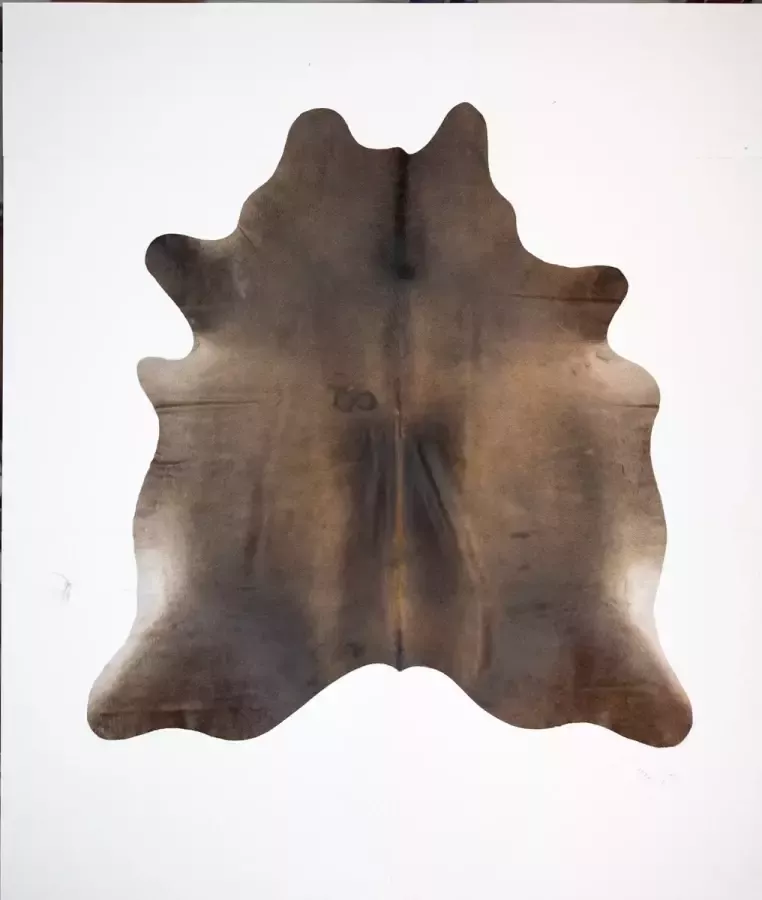 Koelap Koeienhuid Vloerkleed Bruin Egaal 200 x 210 cm 1005006