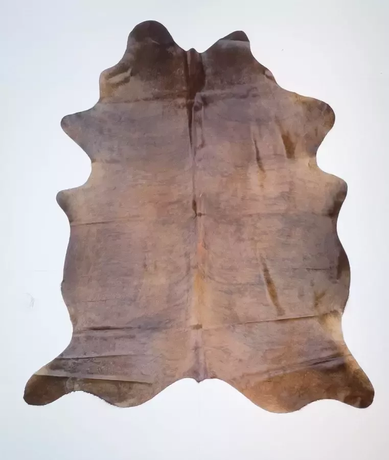 Koelap Koeienhuid Vloerkleed Bruin Egaal 225 x 250 cm 1004458