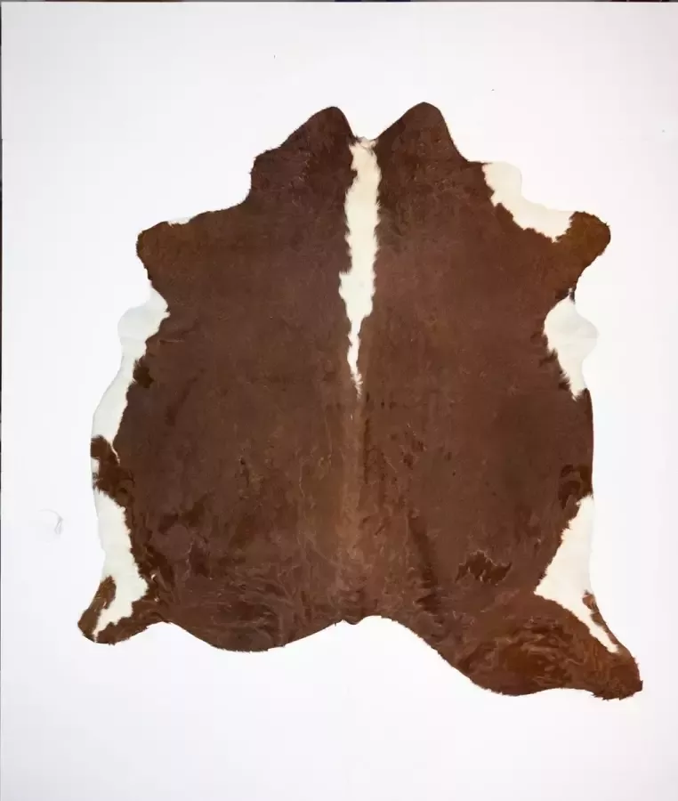 Koelap Koeienhuid Vloerkleed Bruin Egaal Langharig 205 x 220 cm 1004975