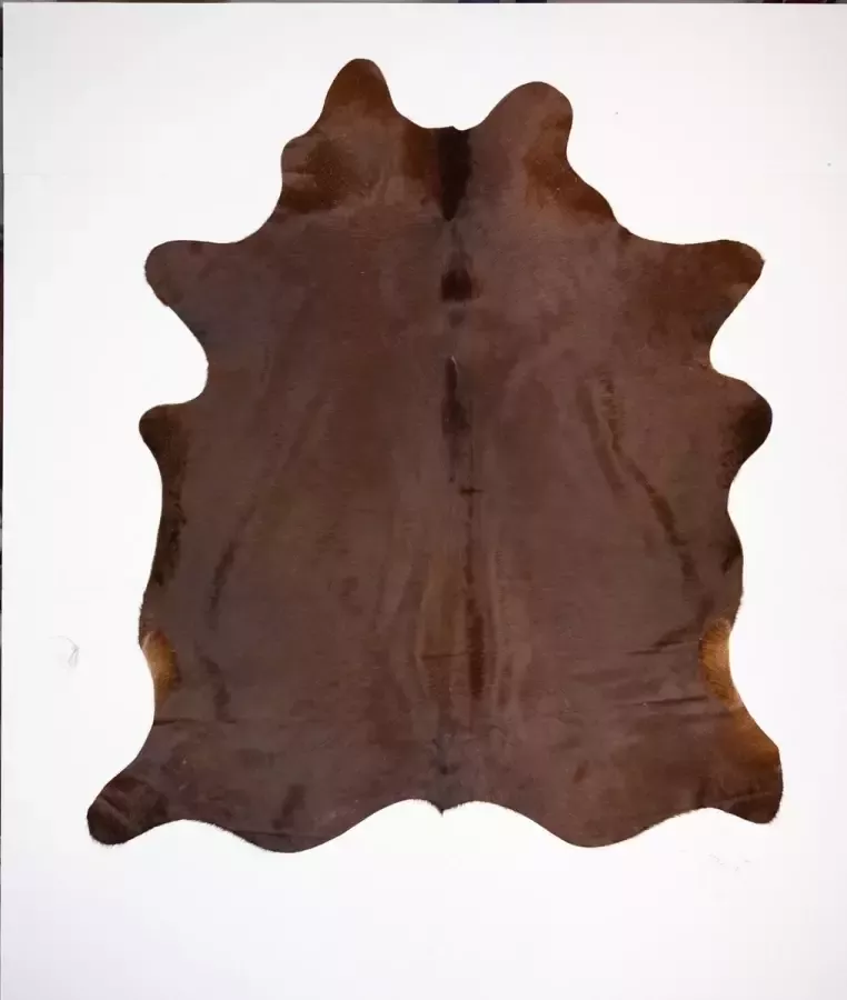 Koelap Koeienhuid Vloerkleed Bruin Egaal Langharig 205 x 235 cm 1005001