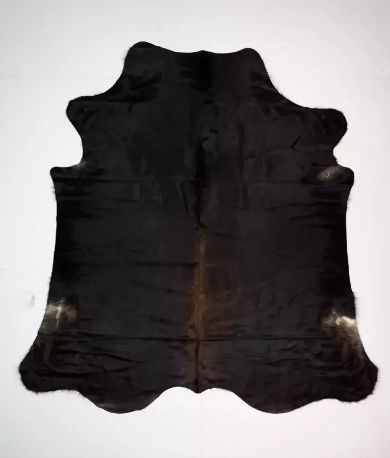 Koelap Koeienhuid Vloerkleed Bruin Egaal Langharig 230 x 240 cm 1004680