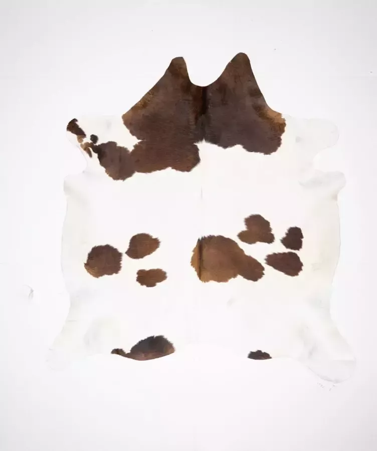 Koelap Koeienhuid Vloerkleed Bruinwit Gevlekt 205 x 215 cm 1005125
