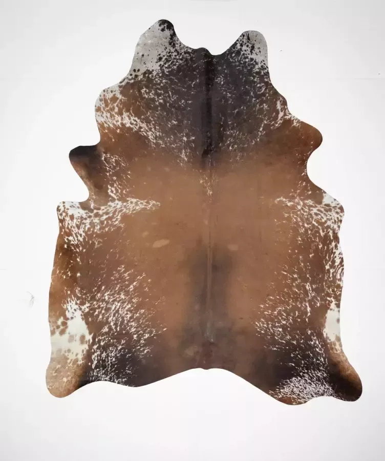 Koelap Koeienhuid Vloerkleed Bruinwit Gevlekt Salt & Pepper 205 x 245 cm 1005095