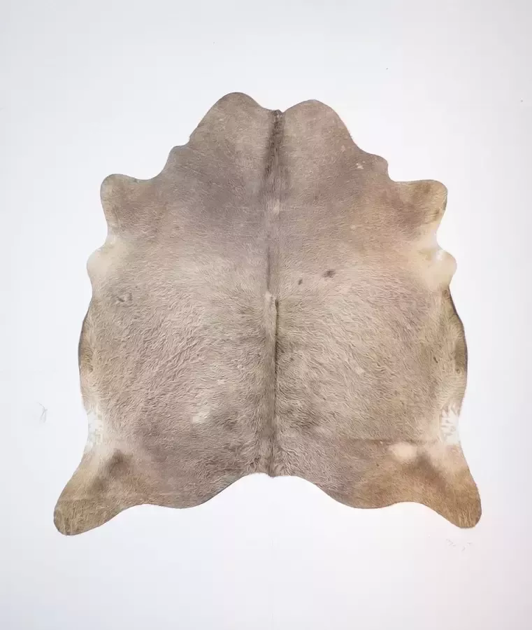 Koelap Koeienhuid Vloerkleed Taupe Egaal 200 x 205 cm 1004514