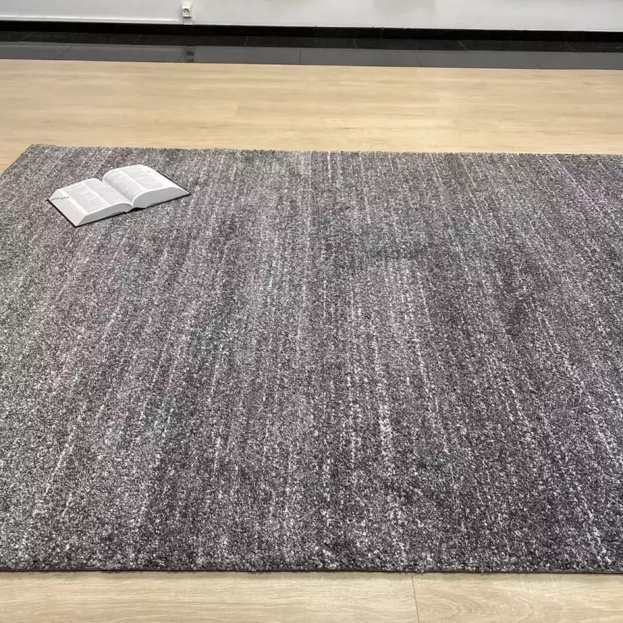 Koho Carpets Grijs Tapijt Dik Laagpolig Vloerkleed Koho Zen Premium Feeling Gespikkeld 160x230cm- Modern Woonkamer Salon Slaapkamer Eetkamer