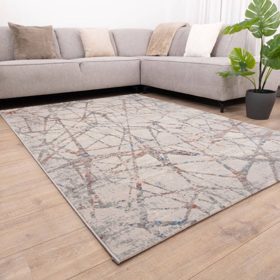 Koho Carpets Kleurrijk Tapijt Colourful Laagpolig Vloerkleed Koho Impressive 120x170cm- Modern Woonkamer Salon Slaapkamer Eetkamer