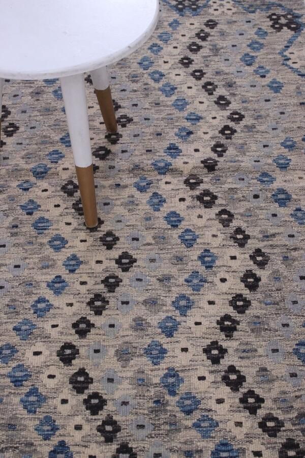 Koho Carpets Kleurrijk Tapijt Laagpolig Handgeweven Wollen Vloerkleed Koho Afghan Kelim 159x105 159x105cm- Modern Woonkamer Salon Slaapkamer Eetkamer