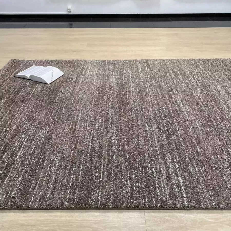 Koho Carpets Taupe Tapijt Dik Laagpolig Vloerkleed Koho Zen Premium Feeling Gespikkeld 80x150cm- Modern Woonkamer Salon Slaapkamer Eetkamer