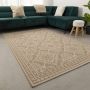 Koho Carpets Vloerkleed Buiten Buitenkleed Laagpolig Beige Vloerkleed Koho Outdoor Tapijt 160x230cm- Modern Woonkamer Salon Slaapkamer Eetkamer - Thumbnail 2