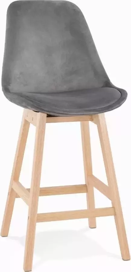 Kokoon BASIL MINI Halfhoge Snackkruk Grijs Naturel Velvet Design