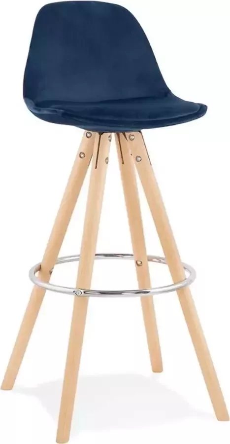 Kokoon FRANKY Barkruk Blauw Naturel Design