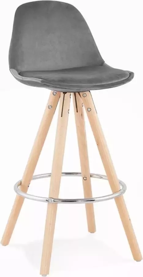 Kokoon FRANKY MINI 65 Barkruk Grijs Naturel Design