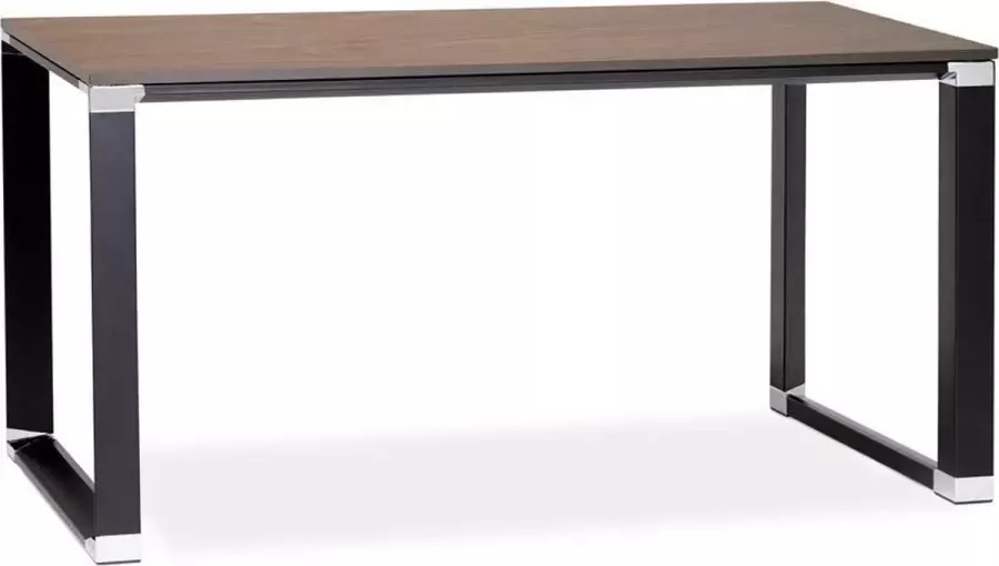 Kokoon Design bureau WARNER walnoot zwart 140 x 70 cm Design