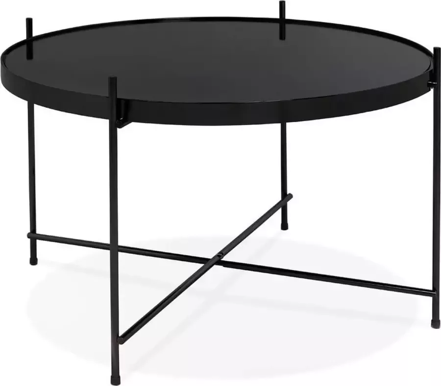 Kokoon Design Salontafel ESPEJO MEDIUM zwart spiegelglas