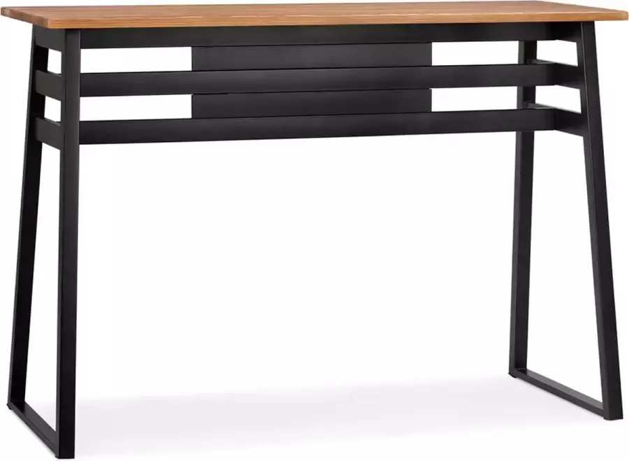 Kokoon Maysun Bartafel MALIN Bruin Zwart 60x150x105 5cm