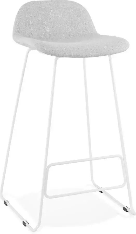 Kokoon VANCOUVER Barkruk Licht Grijs Wit Design - Foto 2