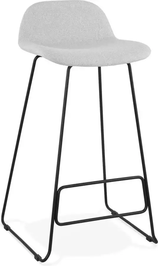 Kokoon VANCOUVER Barkruk Licht Grijs Zwart Design