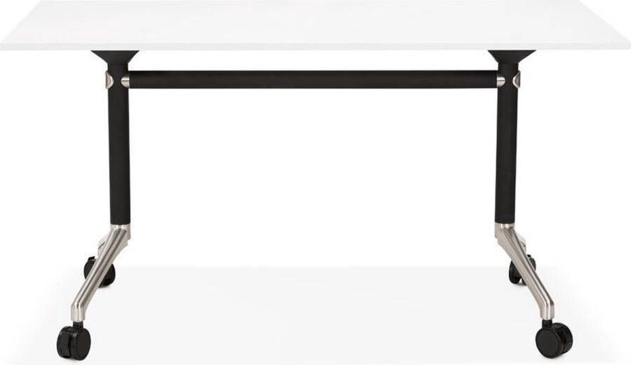 Bondy Living Verrijdbare bureautafel HELPE eiken zwart 140 x 70 cm Kokoon Design