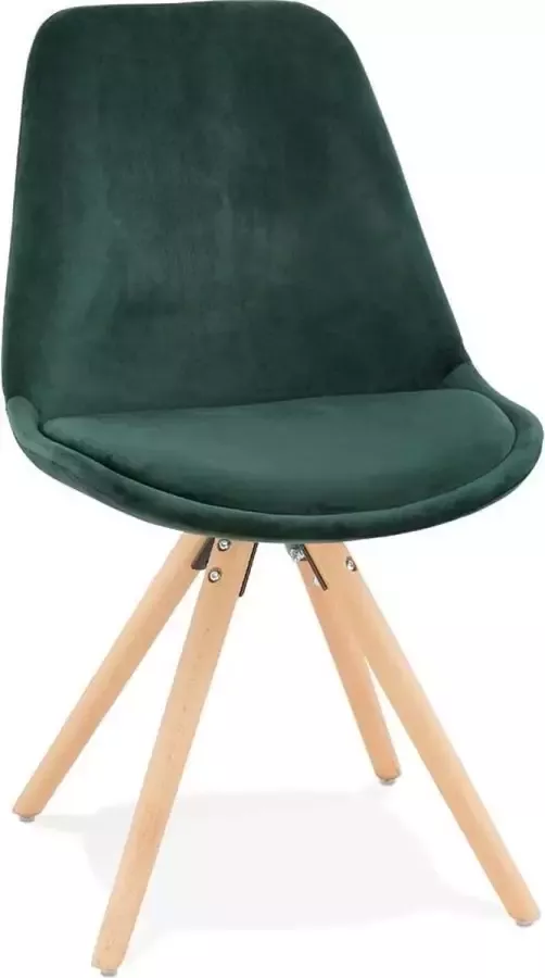 Bondy Living Velvet kuipstoel JONES groen naturel Kokoon Design