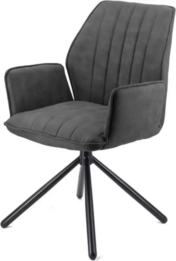 Homebound by Kolony Eetkamerstoel Lagertha antraciet stoel Lagertha antraciet grijs