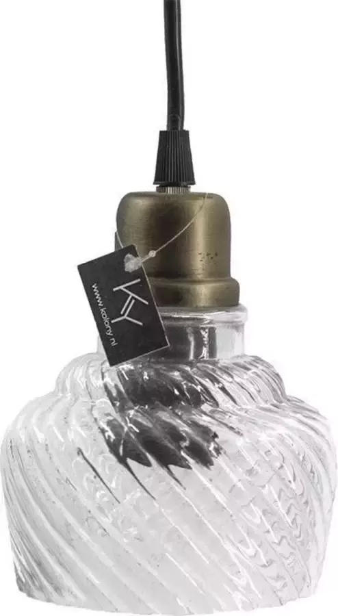 Kolony Hanglamp glas met metaal