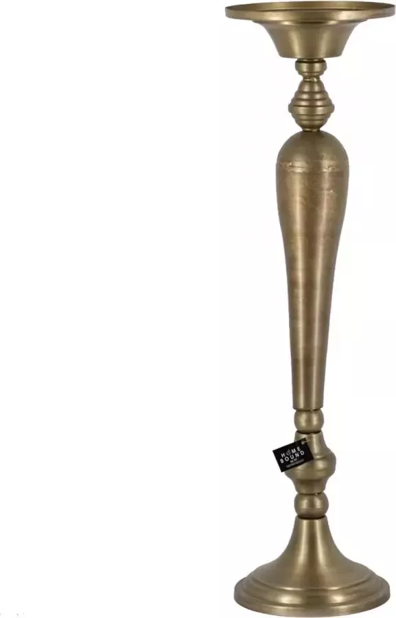 Kolony Kaarsenstandaard goud candle holder metaal kandelaar gold 20x20x73 5cm