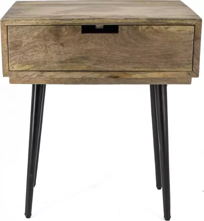 Kolony Nachtkastje mango nachtkastje lade Bijzettafel JOY Industrieel nachtkastje 190719 - Foto 2