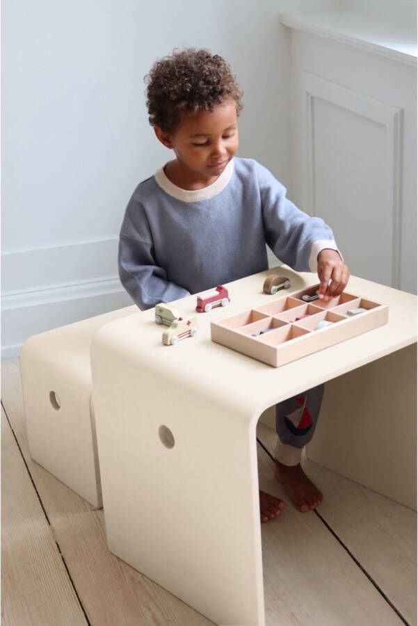 Konges Slöjd Konges slojd Kindertafel en bank Beige grey Berkenhout - Foto 1