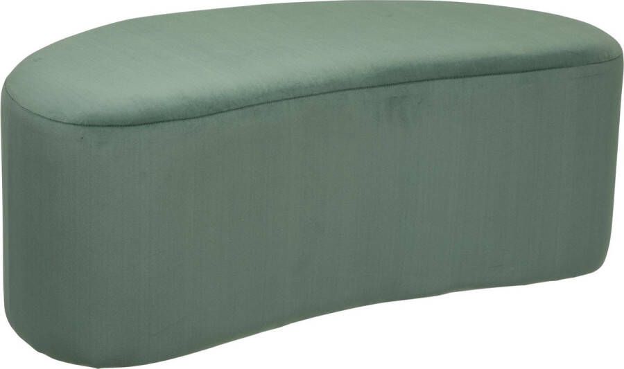 Atmosphera Fluwelen bank Malone Celadon groen 98x51cm
