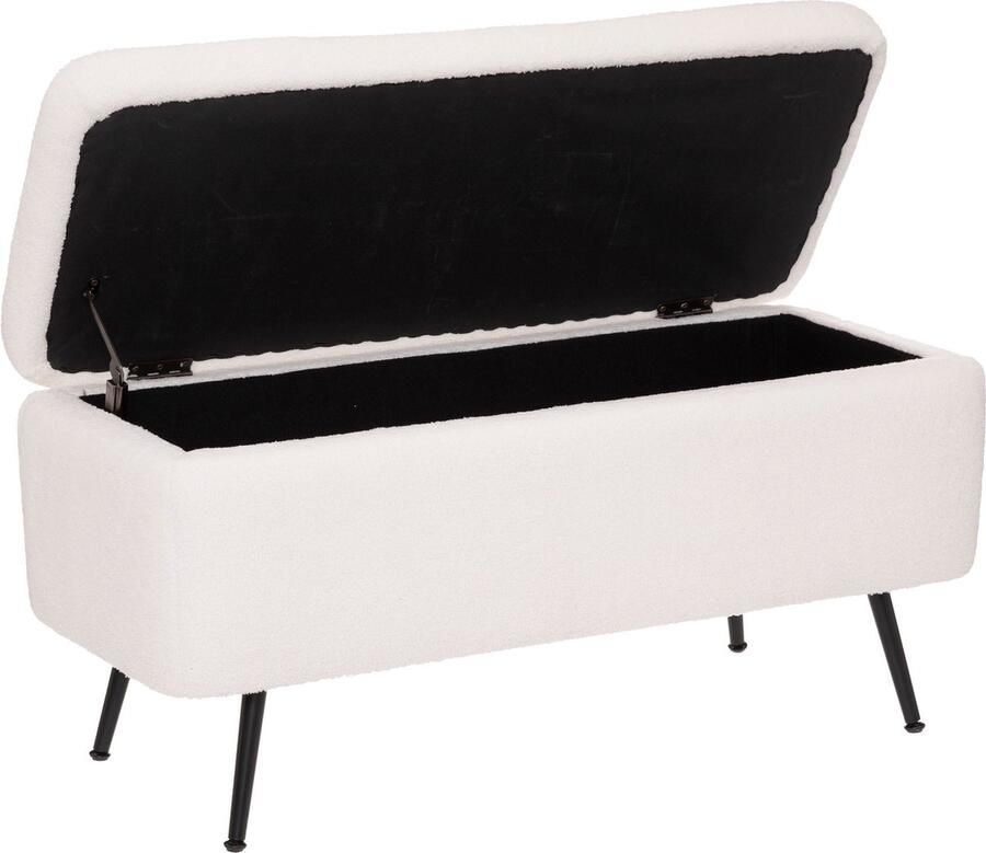 Konges Slöjd Atmosphera Aurora Hocker Teddy Wit 100 x 40 cm Bank