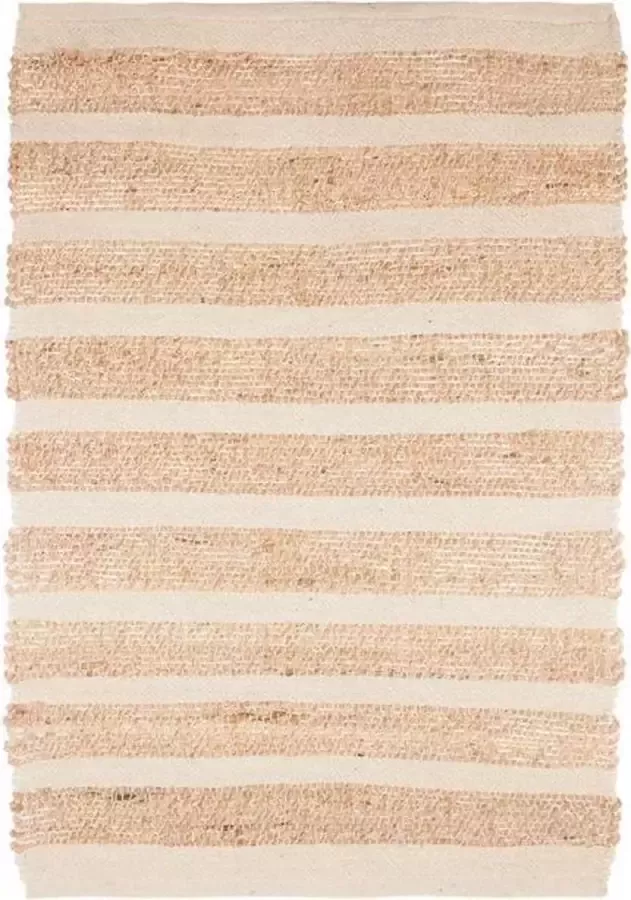 Konges Slöjd TAPIJT JUTE WIT GESTREEPT VLOERKLEED 60 X 90 CM - Foto 2