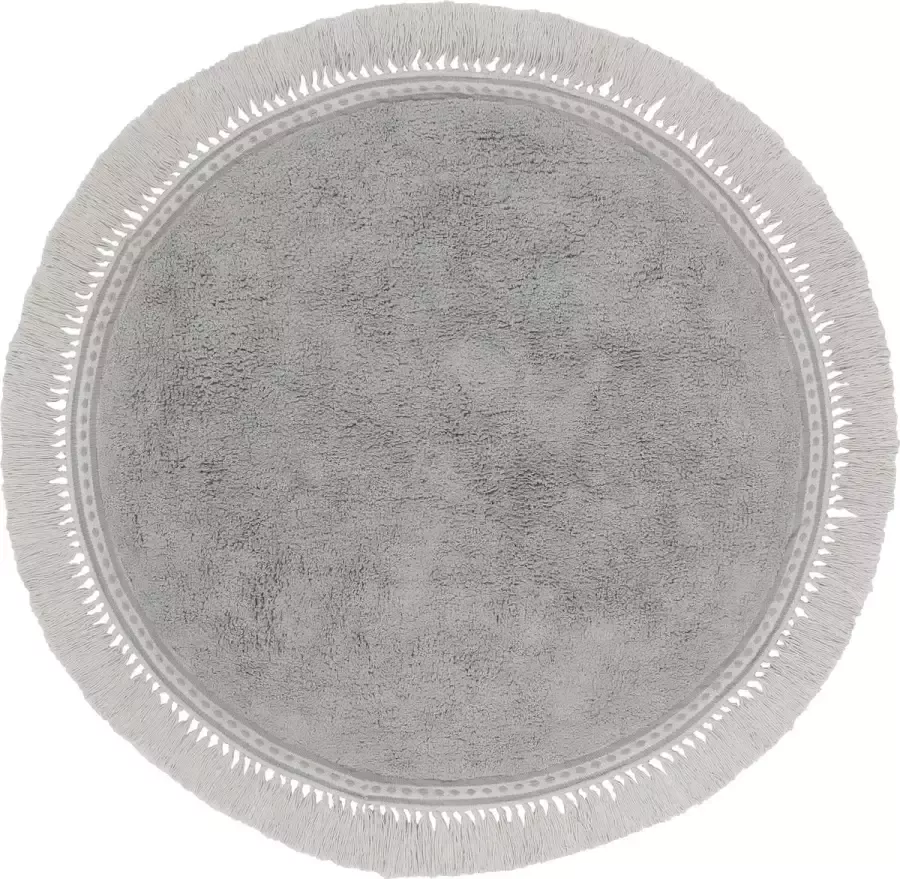 Tapis Petit Vloerkleed Lily grey 110 x 110 cm