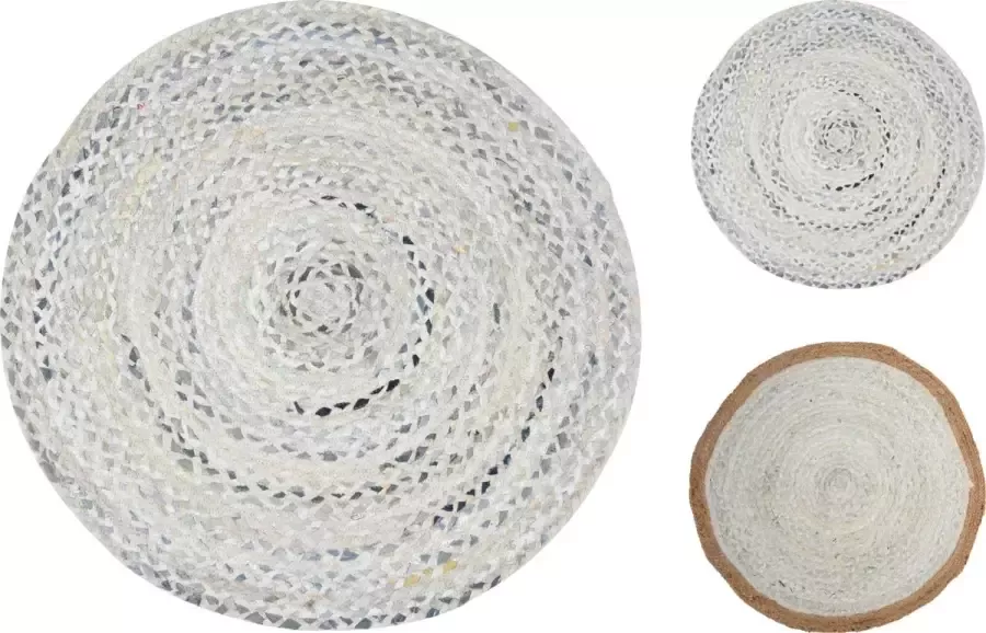 Vloermat Vloerkleed D90 cm Katoen Denim