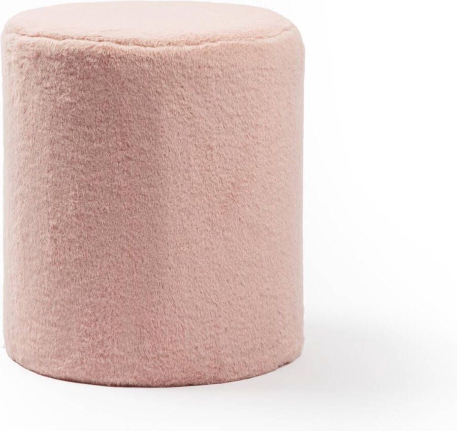 Konges Slöjd Wild & Soft Poef medium Dusk roze Super zacht