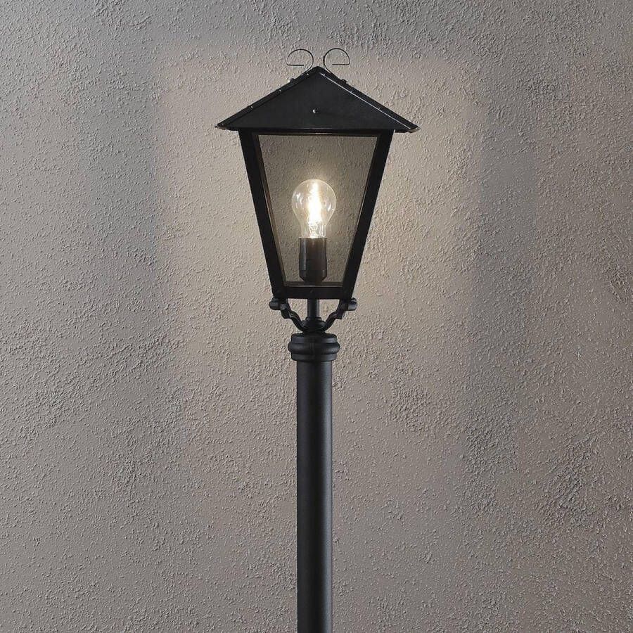 Konst Smide Landelijke tuinlamp Benu 128cm zwart 436-750