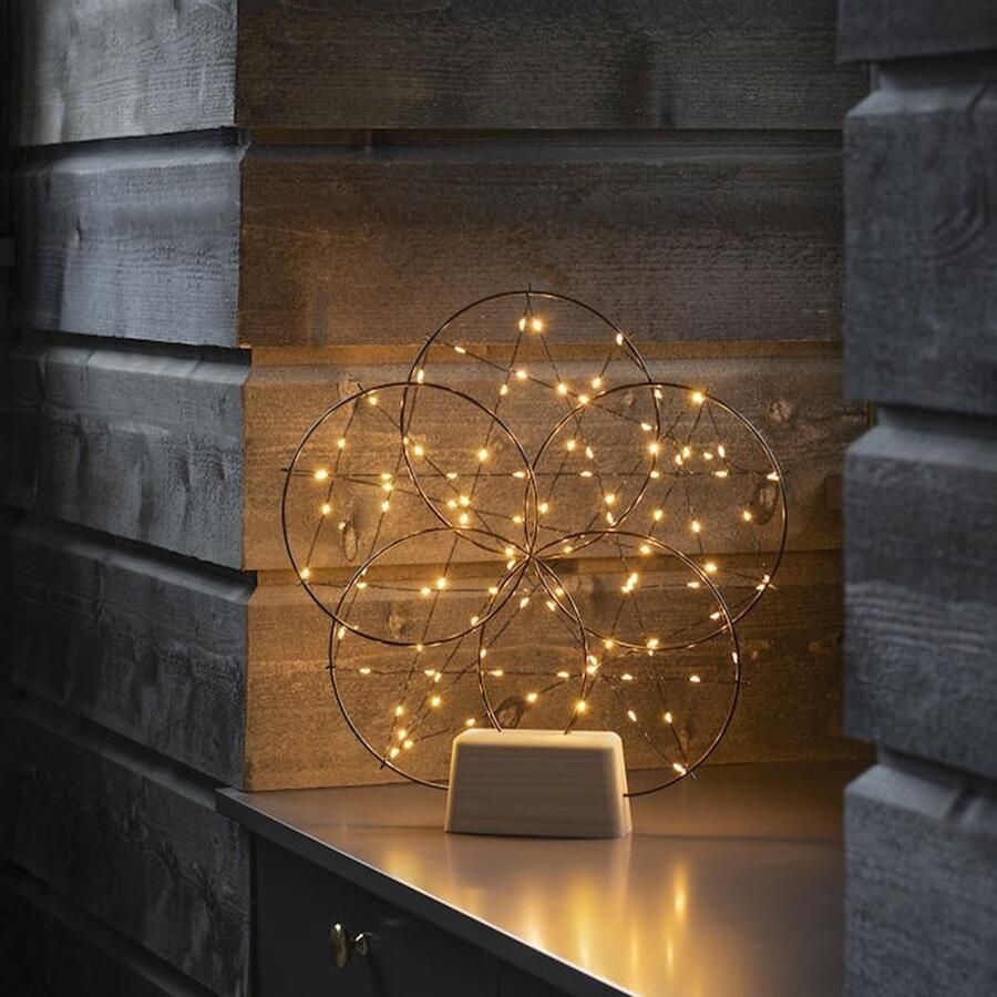 Konstsmide LED Tafellamp Dimbaar 3W 2200K Extra warm wit 100 LED's IP20 voor binnen Incl. aansluitsnoer met schakelaar Zwart - Foto 2