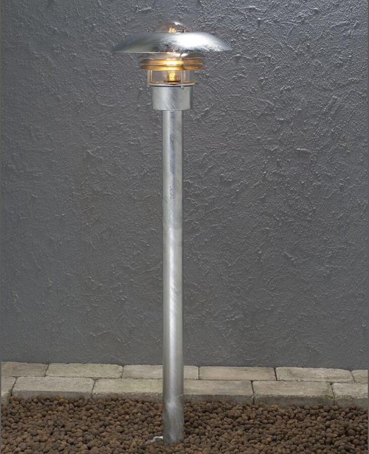 Konstsmide Staande lamp Modena Grid 98cm zinkgrijs 7301-320