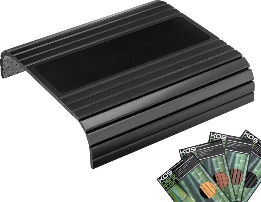 Kos Design Bankdienblad Bamboe Armleuning Dienblad met Opbergvak