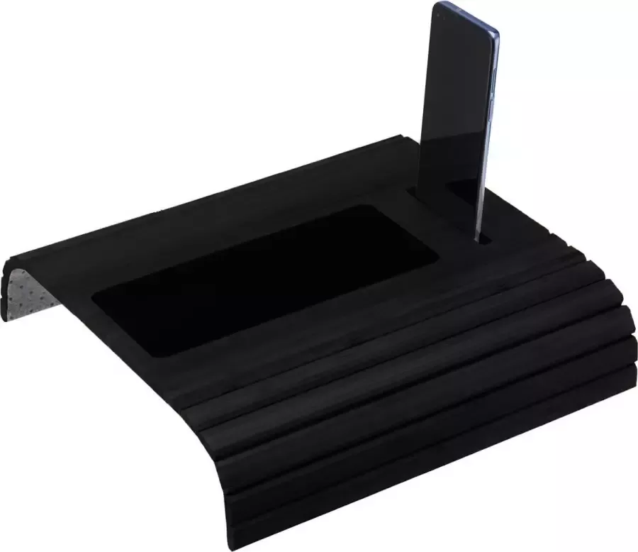 Kosdesign Kos Design Armleuning Organizer Banktafel Bank Organizer Bank Dienblad flexibel dienblad armleuning Bamboe Beschermende Coating Zwart Wit Anti Slip - Foto 3