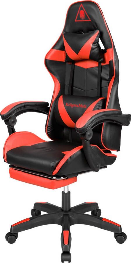 Krüger&Matz GX-150 game stoel gaming chair gamingstoel zwart rood
