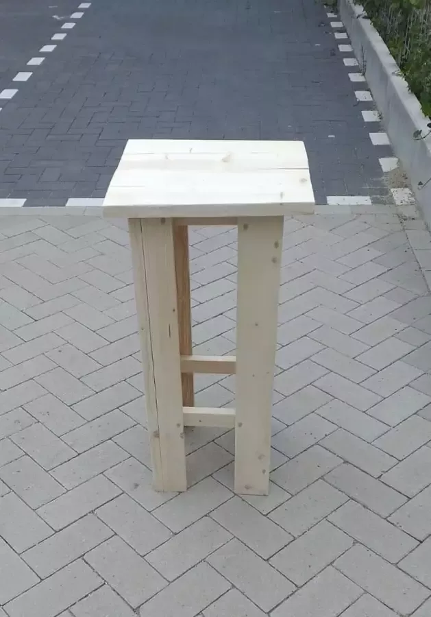KSM-Steigerhout 2 stuks barkruk Easy van Nieuw steigerhout voor bij een bar tafel sta tafel